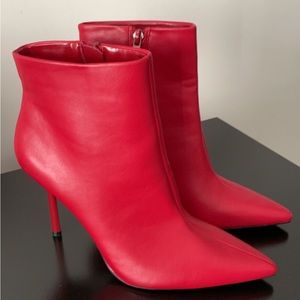 Red Zara Booties